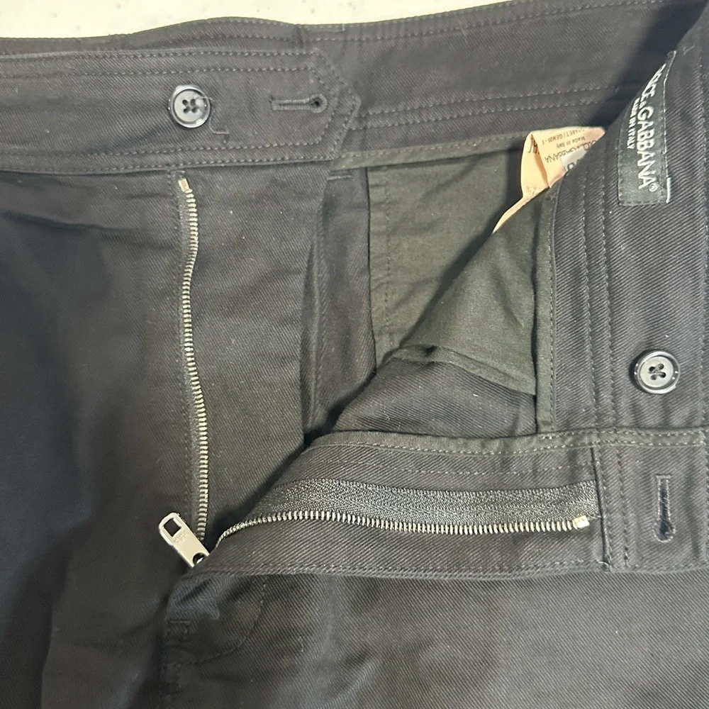DOLCE & GABBANA Men's Black Cargo Pants - Picture 13 of 14